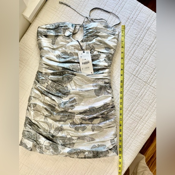 🤩 Zara Metallic Thread Mini Dress - Picture 4 of 8